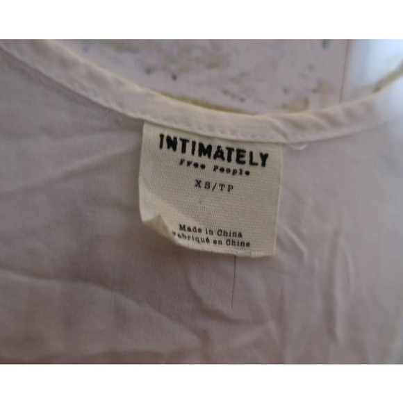 Free People Intimately Ruffled Up Side Detail Flowing Swing Slip Tank Top - Picture 7 of 9